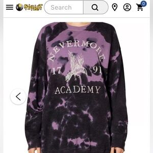 Nevermore Academy Crewneck - Adult Small - NEW